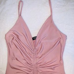 Pink Fashion Nova strap dress